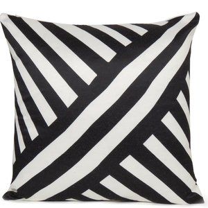 Home Decorative Black & White Cushion Cover Striped Throw Pillow Case for Dorm